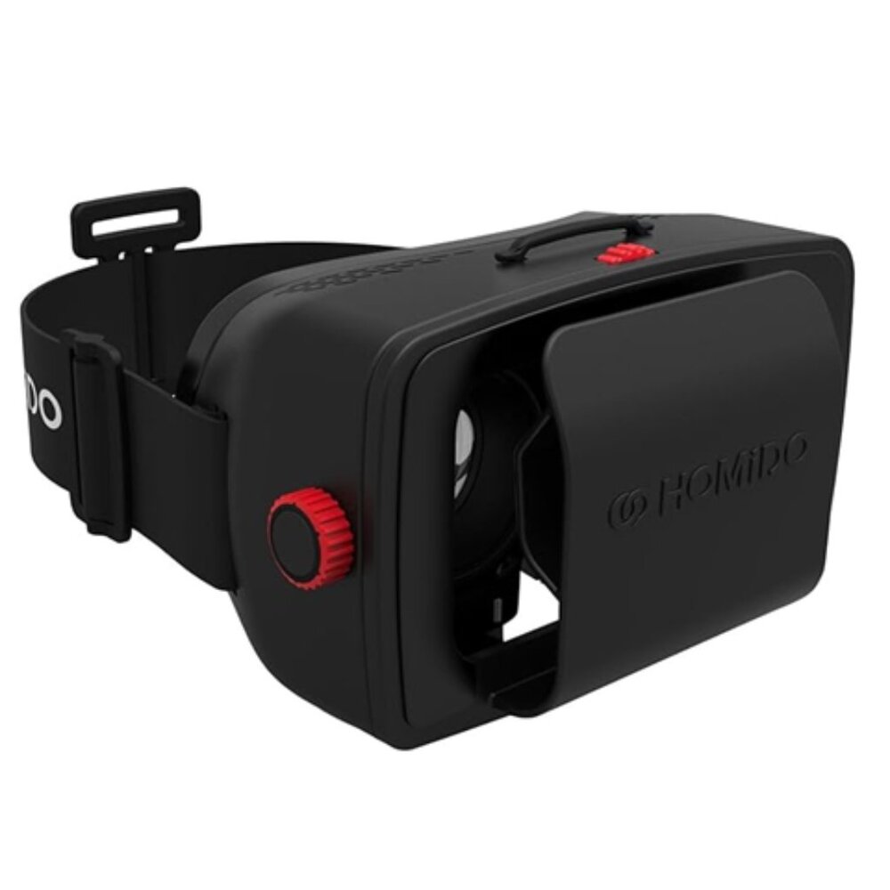 Homido Universal VR Headset Black Red Mobile Virtual Reality Complete Box